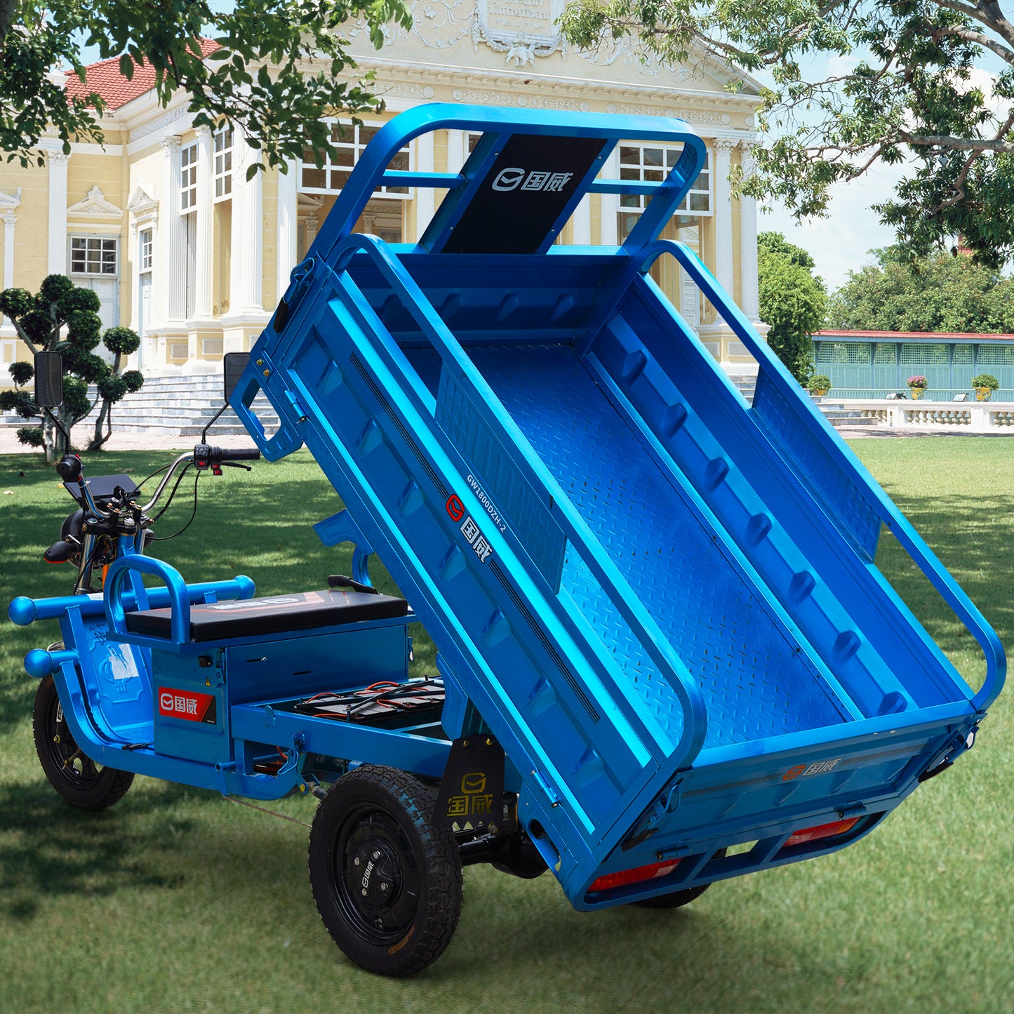 60-70Km 1000W Electric Cargo Tricycle Truck Simple Tricycle,Load Capacity 500Lbs