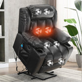 Large Power Lift Recliner Chair for Elderly with Massage and Heating F ...
